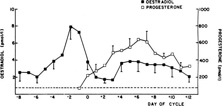 Progesterone Levels During Menstrual Cycle Chart