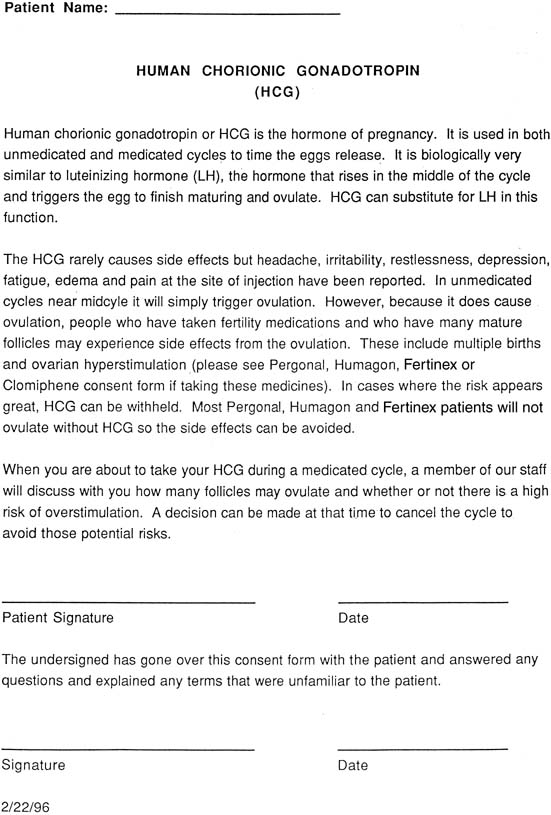 Hcg Injection Dosage Chart